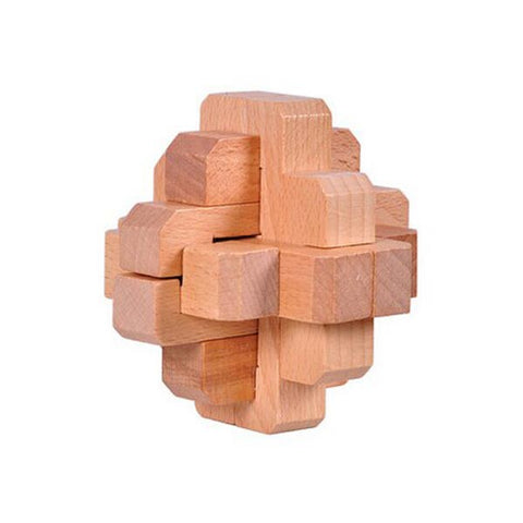 Assortiment de 4 casse-têtes en bois de hêtre