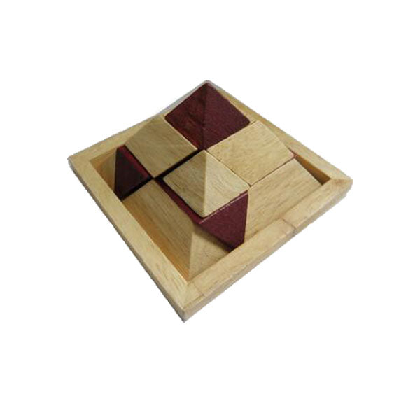 Puzzle 3D Énigme Casse-Tête en Bois – Pyramide Maya